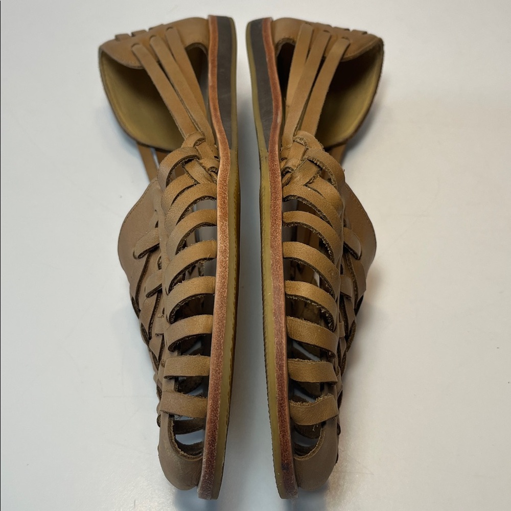 Nisolo Tan Leather Huaraches, size 11, made in Peru - Picture 6 of 8